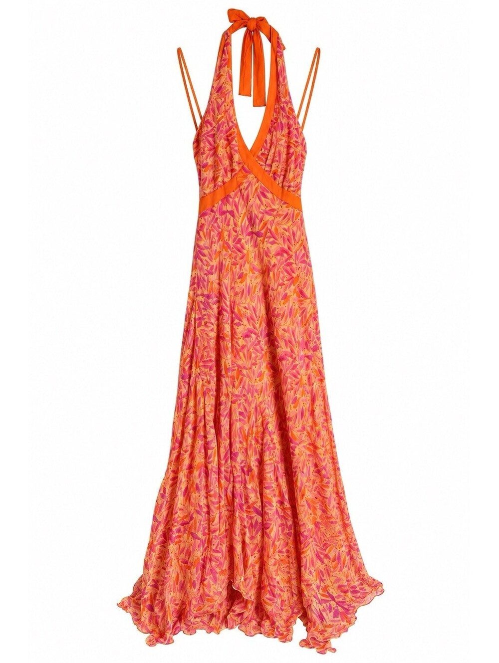 Y2k Jonathan Martin Silk Halter Maxi Dress